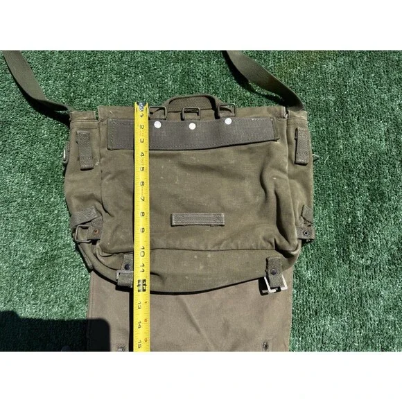 West German Combat Pack Large Musette Bag Bundeswehr Distressed 1961 Original
